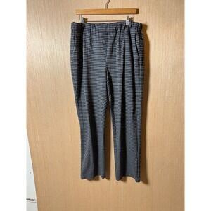 Weekend MaxMara $175 Women's Checkered Elastic Waist Casual Pants‎ Trousers